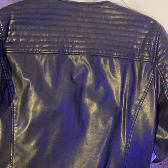 Top Shop faux leather biker jacket - Picture 8 of 8
